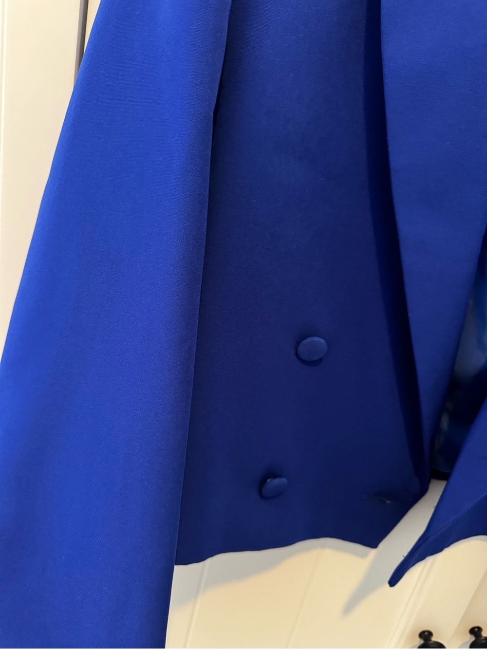 Cobalt Blue Double-Breasted Women’s Blazer - Picture 3 of 3